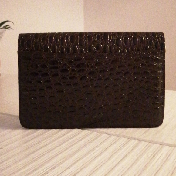 Vintage Yves Saint-Laurent dark red vintage clutch - Picture 3 of 6